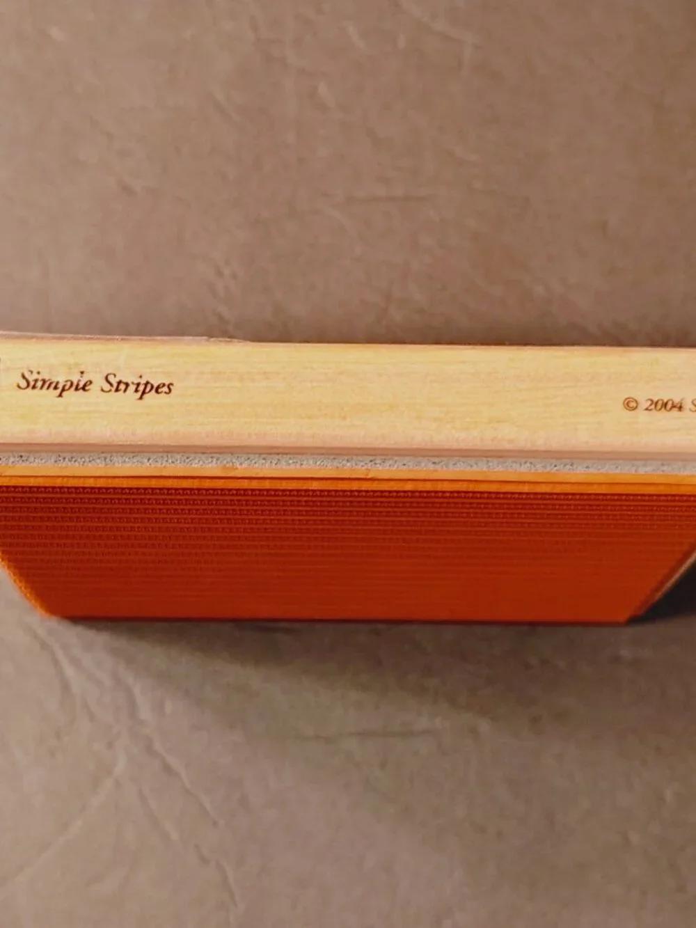Stampin Up 2004 Simple Stripes Large Background Rubber Stamp